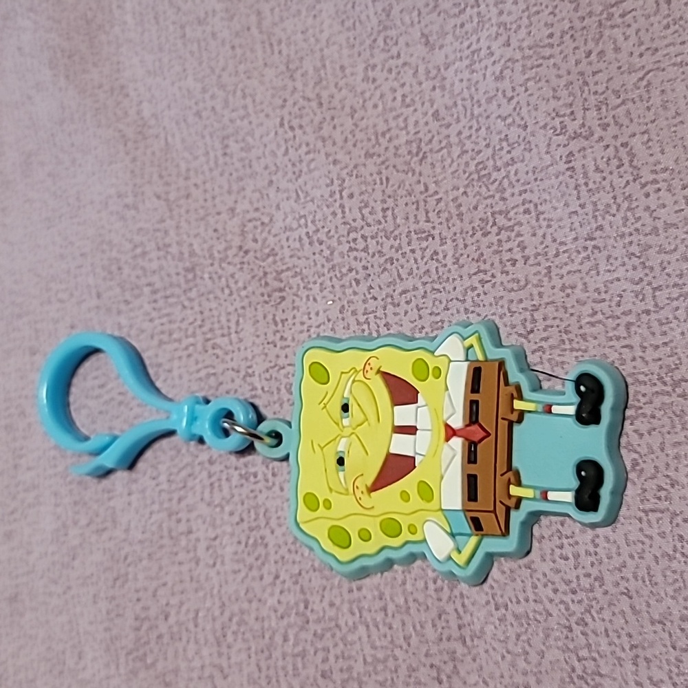 VIACOM 2007 SPONGEBOB SQUAREPANTS 2.5'' KEY-CHAIN KEY-RING